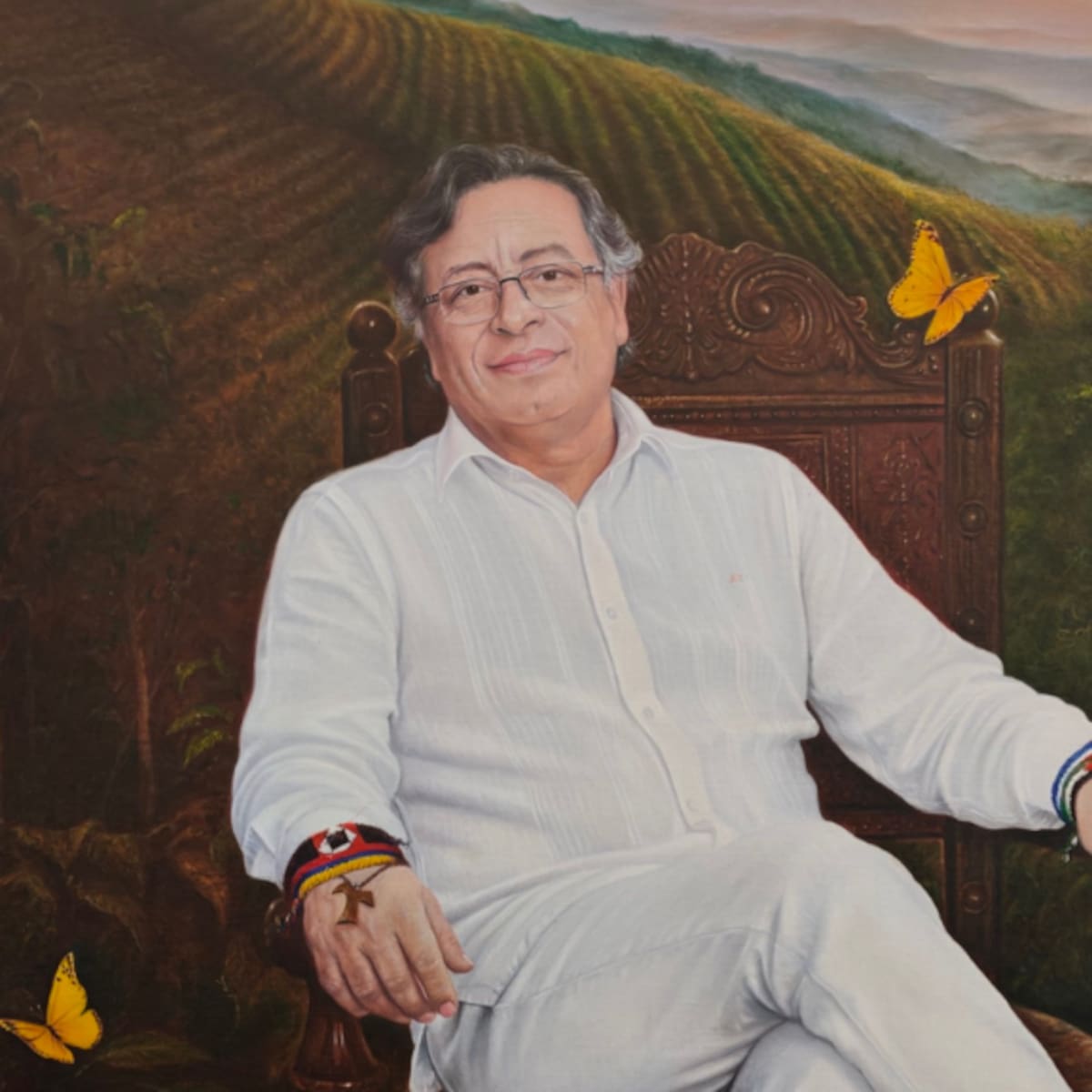 Gustavo Petro revela su retrato que quedará en galería de presidencia: “Hasta que alguien lo quite”