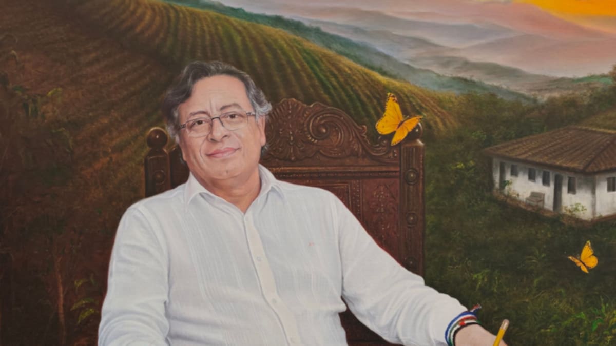 Gustavo Petro revela su retrato que quedará en galería de presidencia: “Hasta que alguien lo quite”