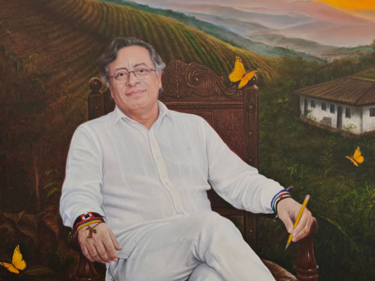 Gustavo Petro revela su retrato que quedará en galería de presidencia: “Hasta que alguien lo quite”