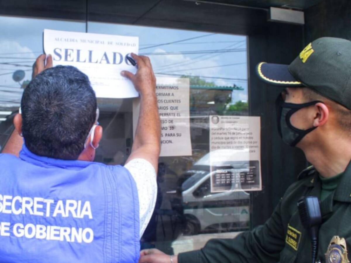 Cierran sucursal de Banco Popular en Soledad por incumplir protocolos