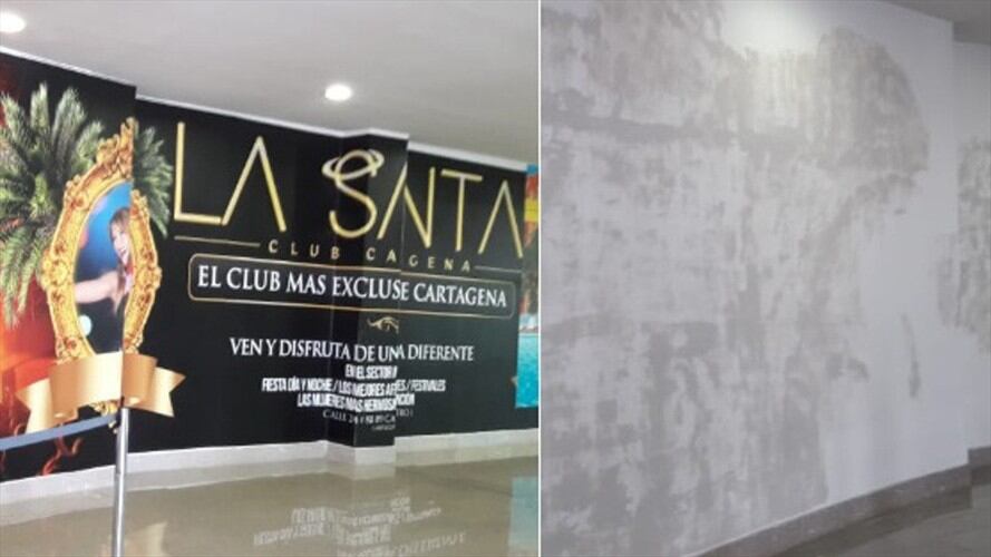 Retiran publicidad de discoteca La Santa del aeropuerto de Cartagena. Foto: W Radio