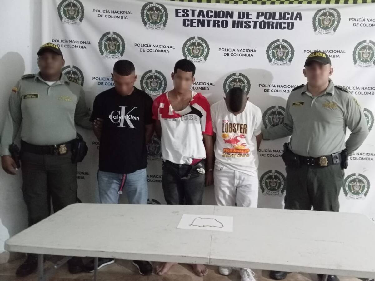 Policía de Turismo capturó cinco presuntos delincuentes por hurto en Cartagena