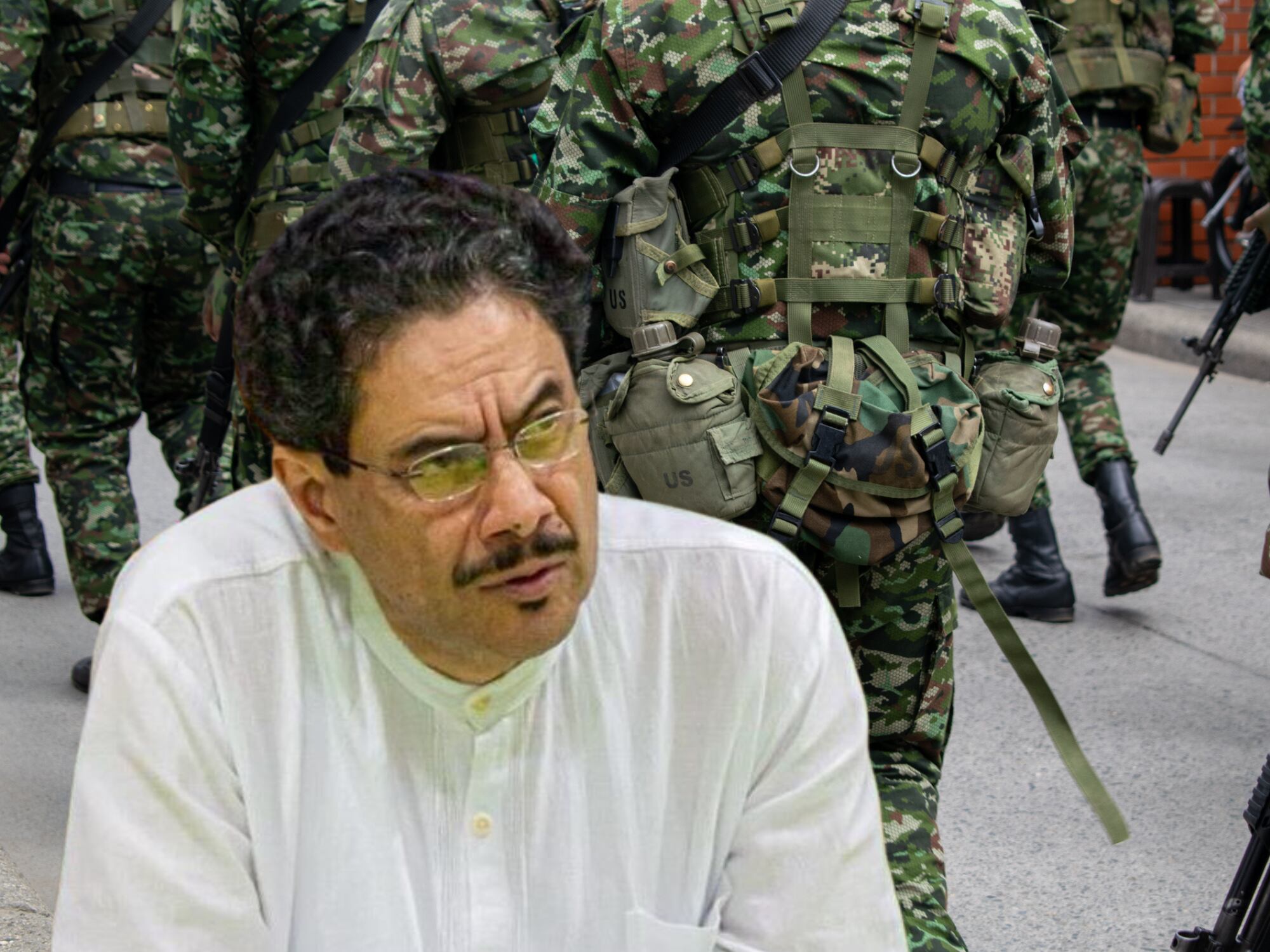 Iván Cepeda y Ejército. Fotos: Colprensa.