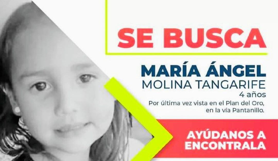 Menor desaparecida en Aguadas, Caldas