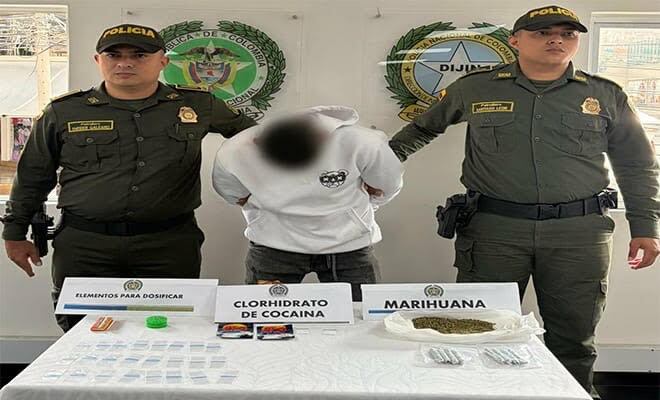 Captura alias Ventura. Cortesía. Policía Nacional 