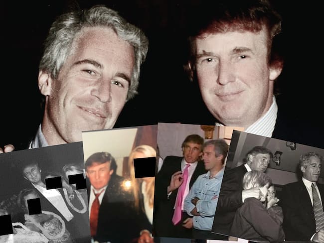 Nuevos documentos relacionados con el caso Epstein revelan que en uno de los viajes solo había tres pasajeros en el avión: Trump, Epstein y una joven de 20 años.
(Foto: Caracol Radio / Getty / DOJ)