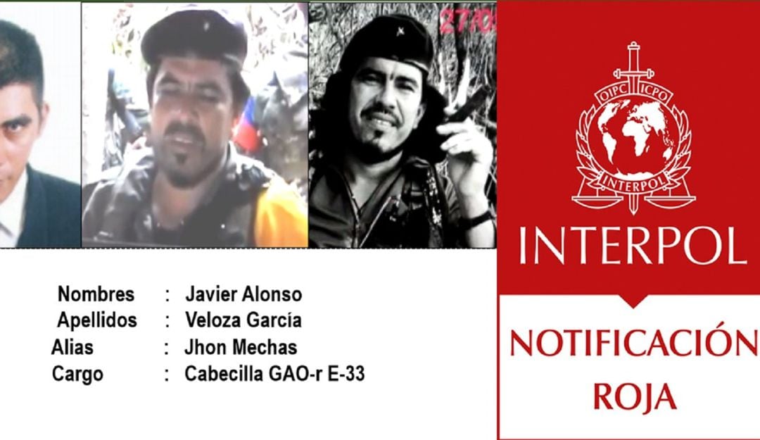 Expiden circular roja de interpol a "Jhon Mechas"