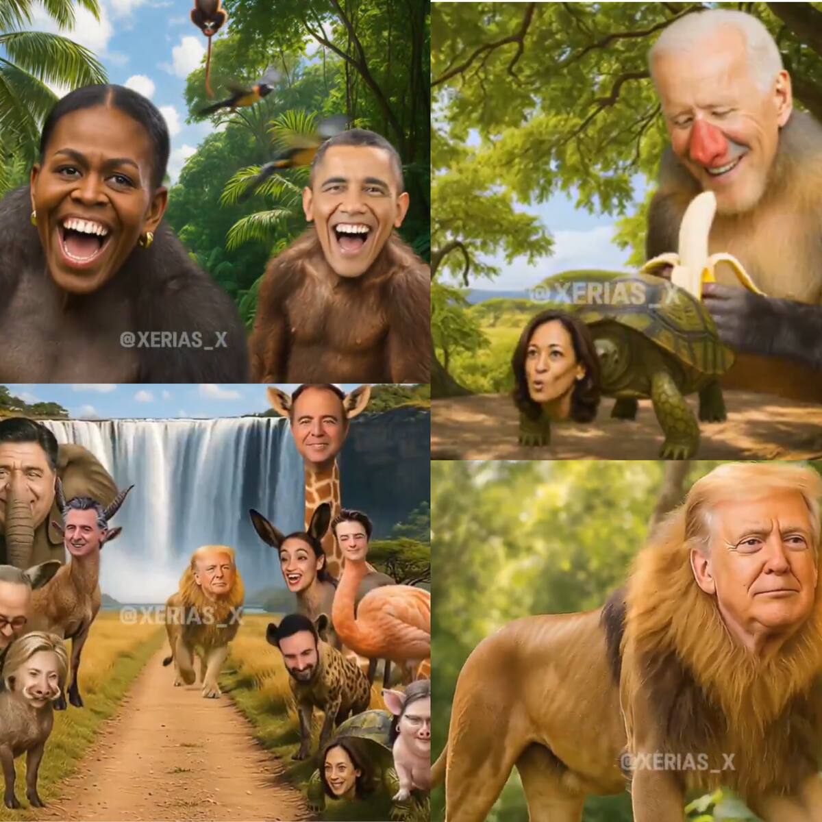 Trump borra un video racista que mostraba a los Obama como simios