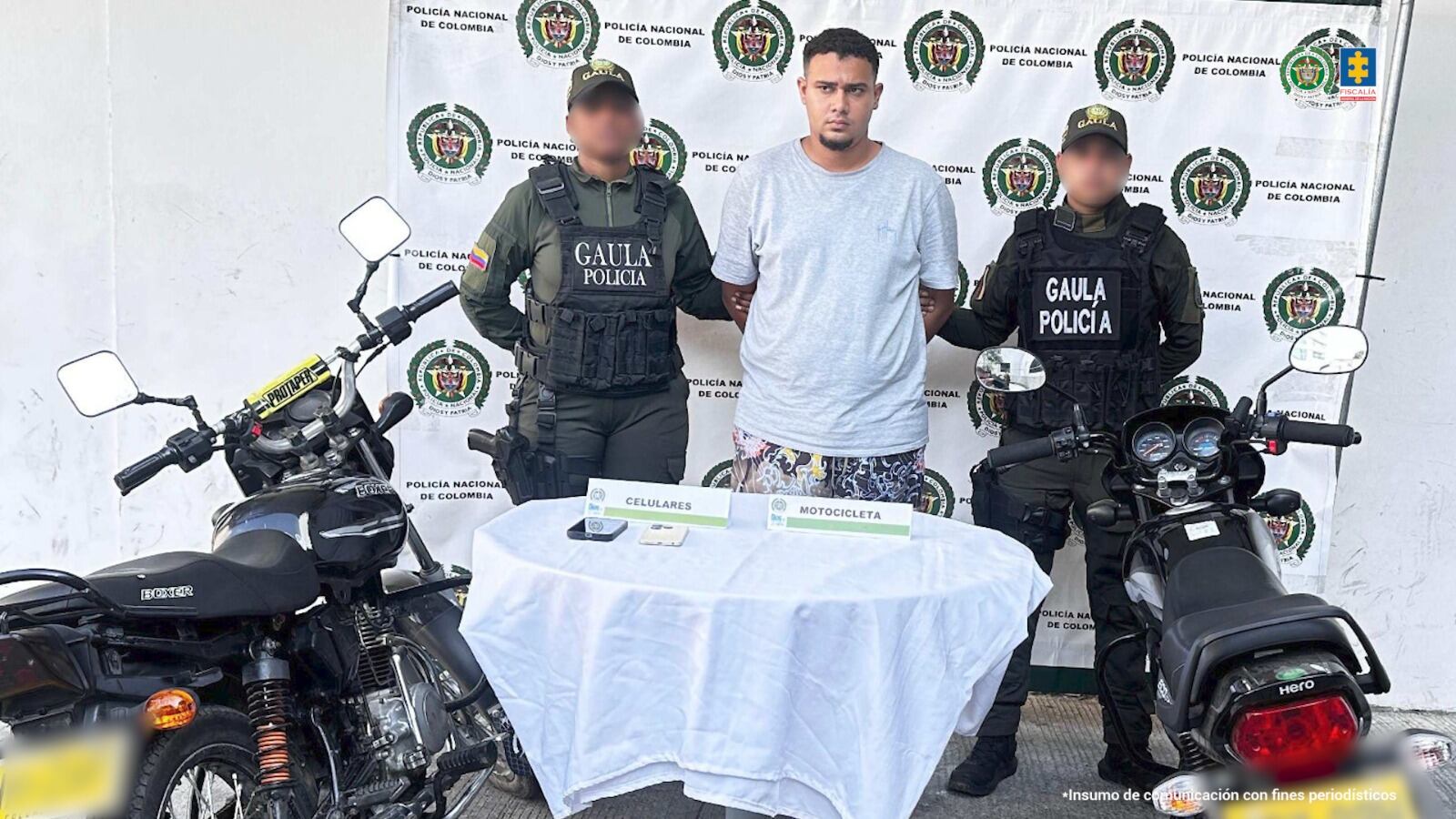 Asegurados presuntos extorsionistas que delinquían en Cartagena y otros municipios de Bolívar