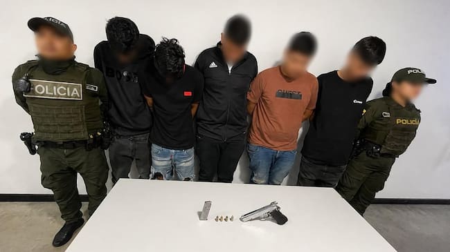Cuatro hombres conformaban banda de atracadores en motocicleta / Foto Mecuc