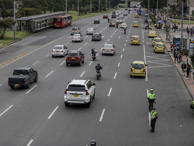 Imagen de movilidad en Bogotá. Foto by Juancho Torres/Anadolu Agency via Getty Images)