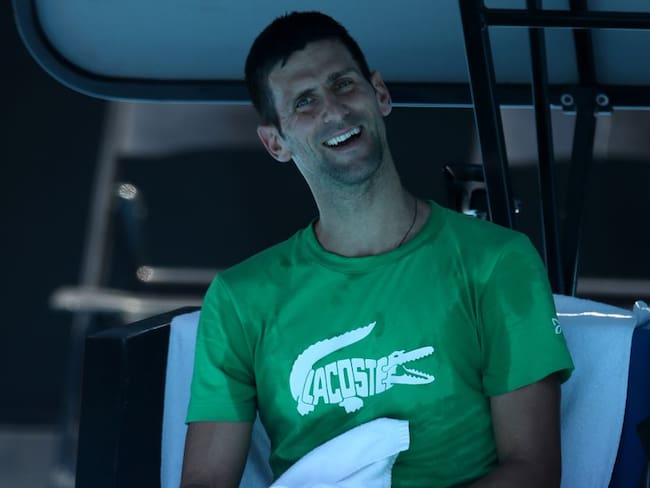 Novak Djokovic continúa entrenándose con normalidad en Australia.