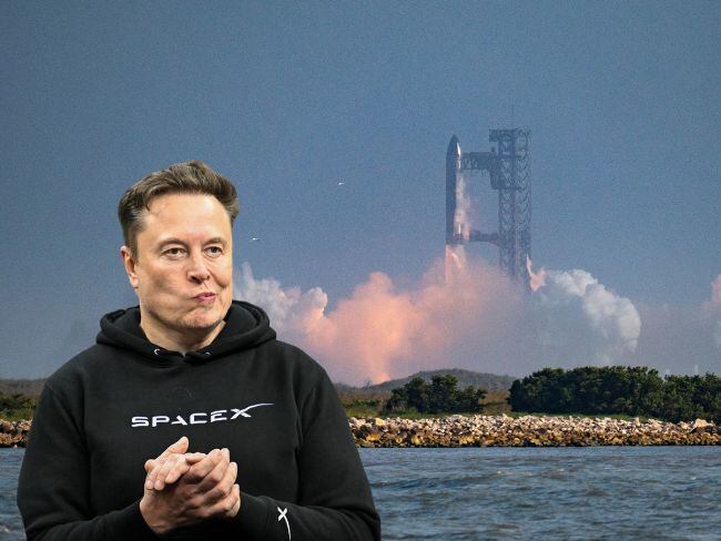 Cohete Starship explota al intentar entrar nuevamente a la tierra // Getty Image