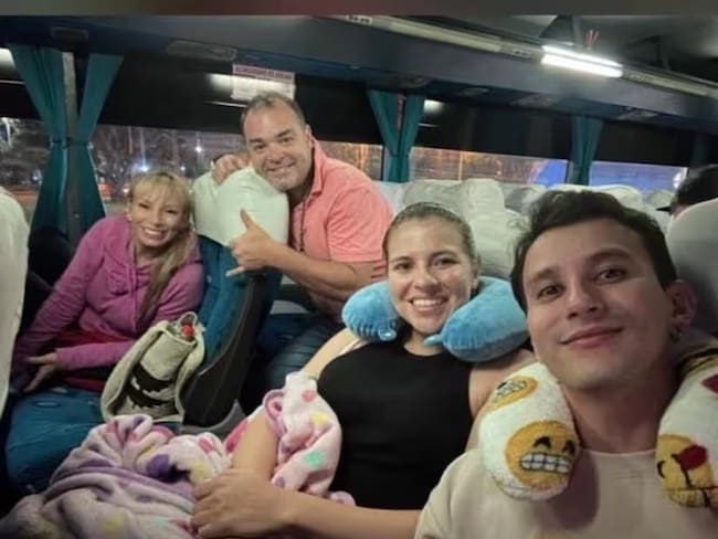 Pie de foto: De izquierda a derecha: Jeimy Andrea López, Juan Carlos Ramírez Mora, Leidy Johana López y Miguel Augusto López Cardona.