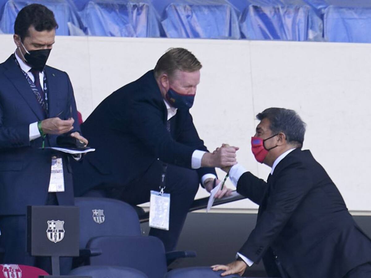 Laporta: "Las conversaciones con Koeman van muy bien"