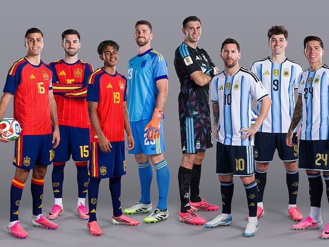 Imagen creada de la final del Mundial entre España y Argentina / Getty Images