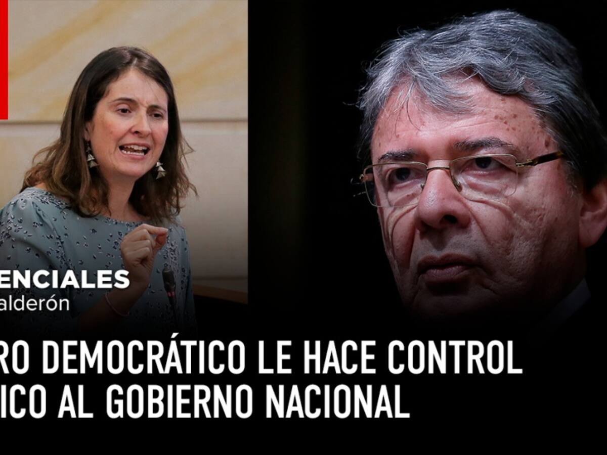 Centro Democrático le hace control político al Gobierno Nacional