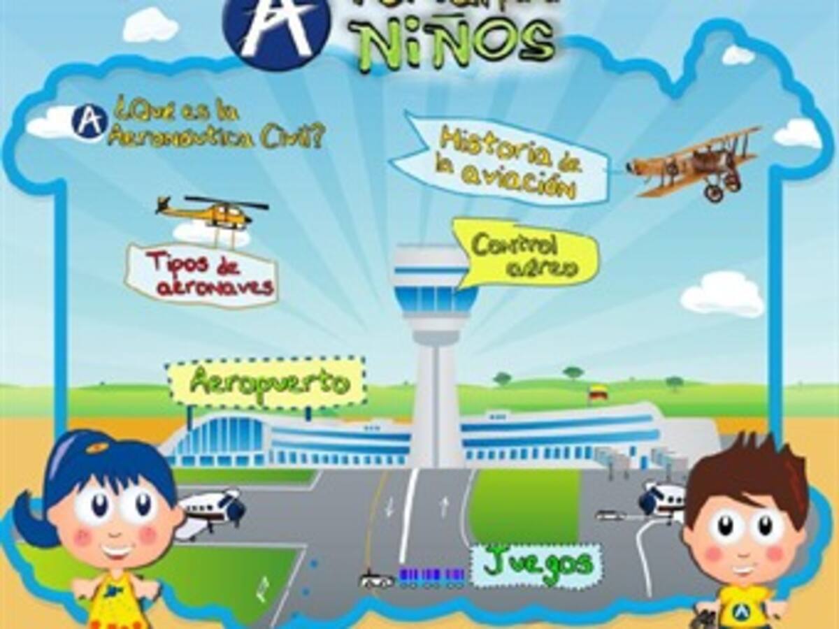 La Aeronáutica Civil lanza portal de información exclusiva para niños