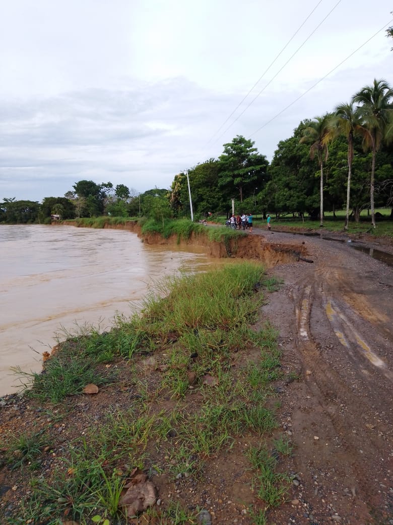 Erosión en el río Sinú, Tierralta, Córdoba. Foto: cortesía comunidad de Callejas.