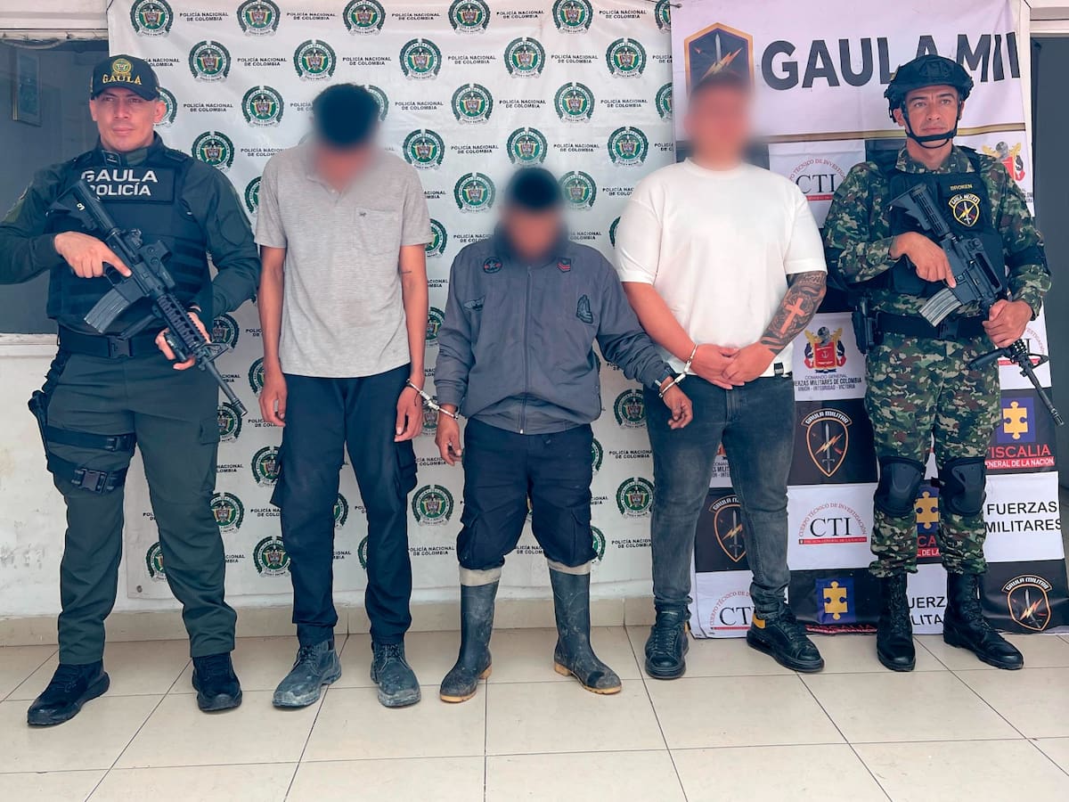 Caen tres presuntos secuestradores del Frente Hernando González Acosta en el Huila