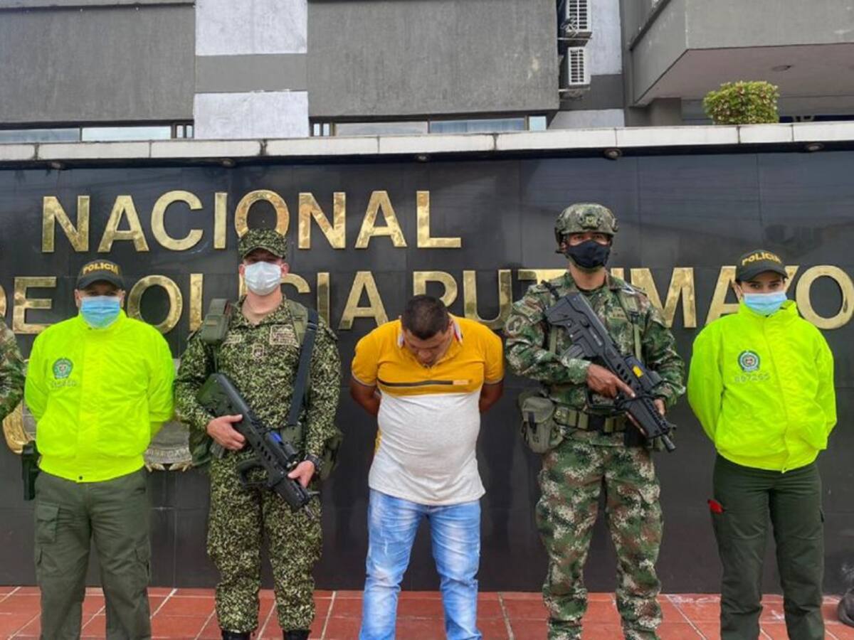 Capturado alias “Dólar” cabecilla de “Comandos de Frontera” en Putumayo