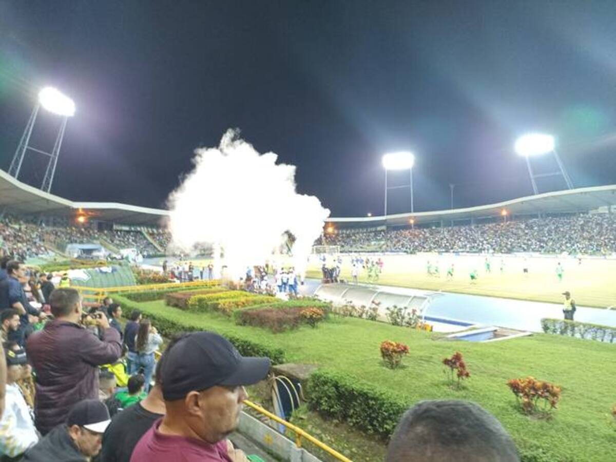 Especial dispositivo en Armenia para el partido de Deportes Quindío y Atlético Nacional