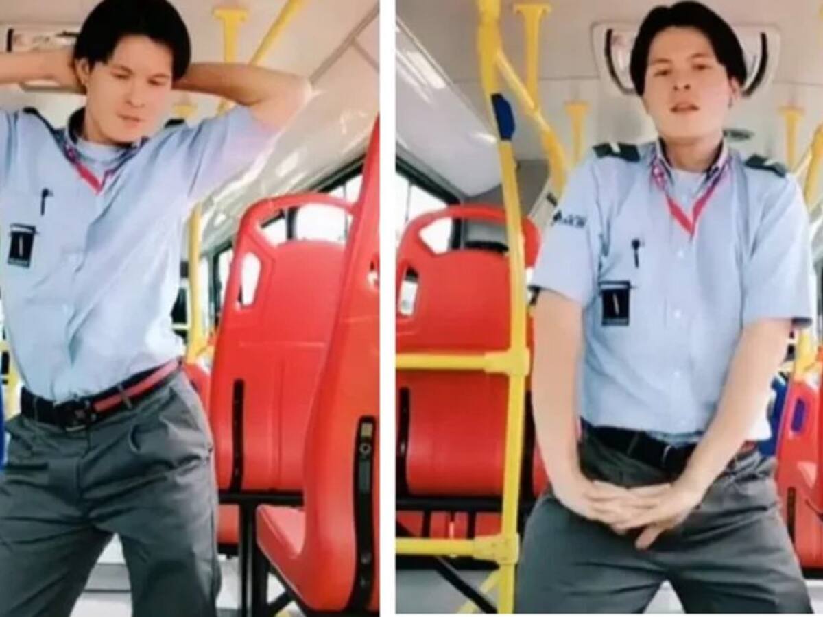 El conductor de TransMi que la está rompiendo en TikTok con sus videos