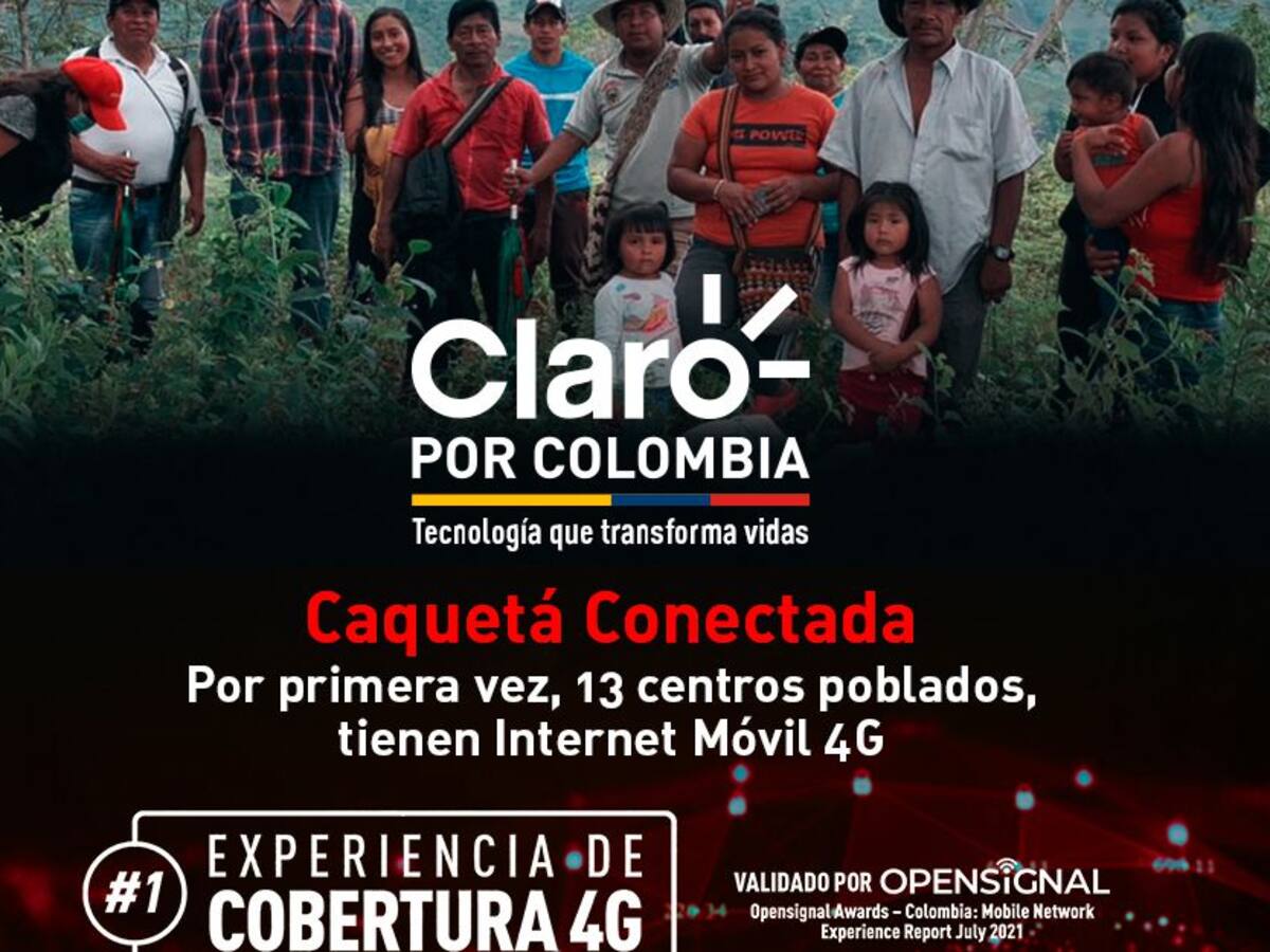 En 13 centros poblados de Caquetá habrá por primera vez Internet Móvil 4G
