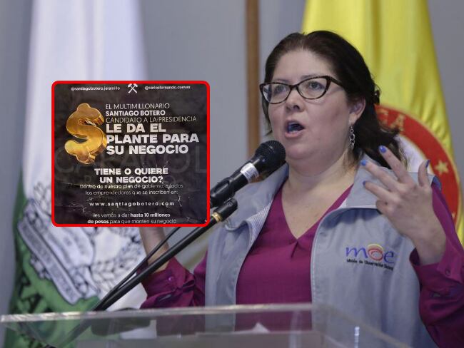 La MOE advierte debate ético por rifa de Santiago Botero en la campaña presidencial: Colprensa/Redes sociales