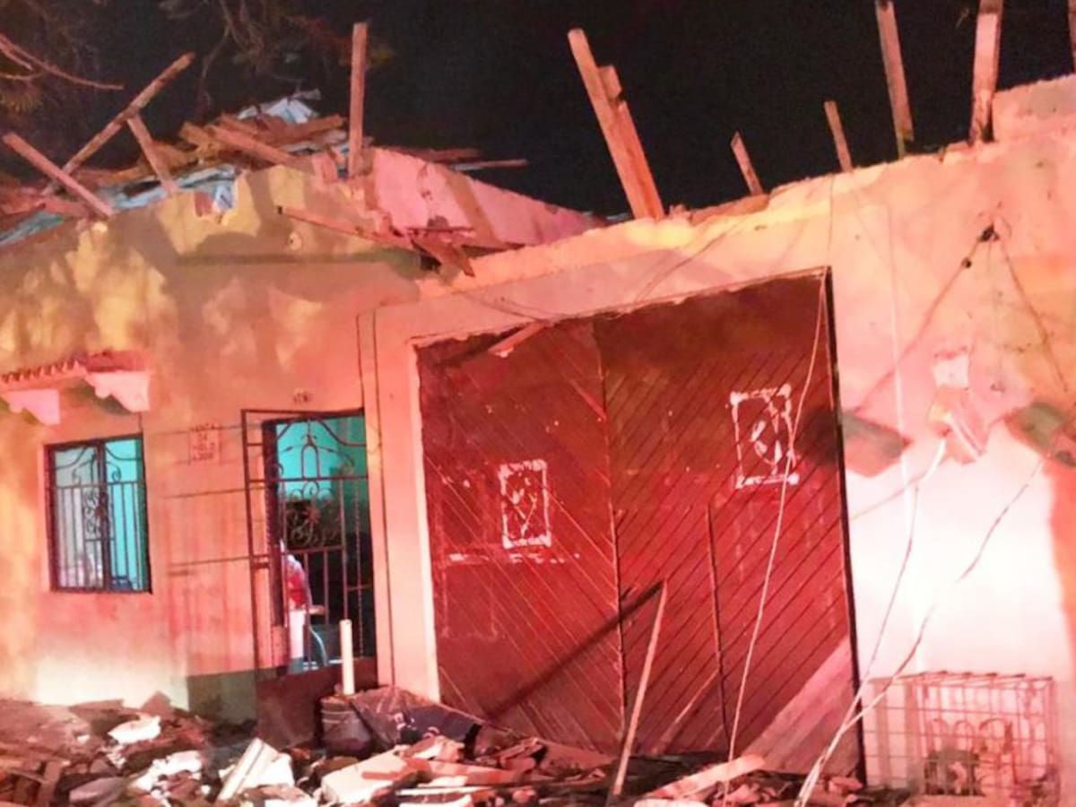 Dos heridos con desplome de vivienda en el Paseo Bolívar en Cartagena