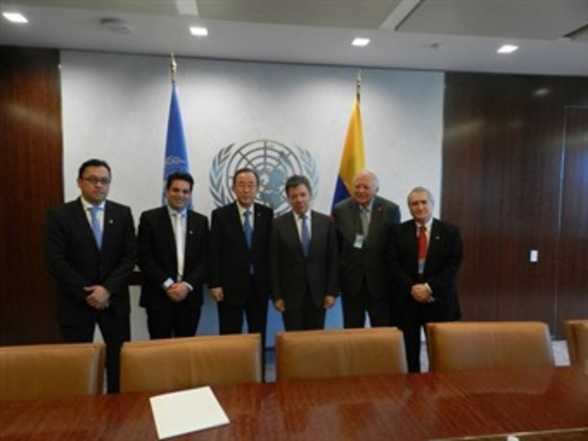 Soberanía jurídica de Colombia y paz, temas de Santos ante Naciones Unidas