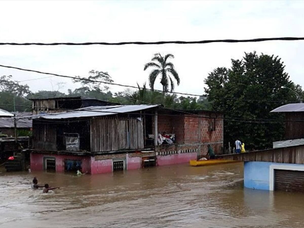 Autoridades registran más de 650 familias damnificadas por inundaciones en Sipí, Chocó