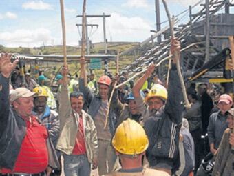 El paro minero continúa. Foto: El Tiempo
