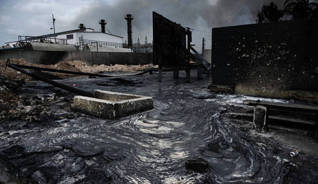 Una de las zonas afectadas por los incendios en Matanzas, Cuba.                 Foto: Getty 