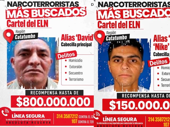 Alias ‘David’ y alias ‘Nay’ o ‘Nike’. Fotos: Ministerio de Defensa