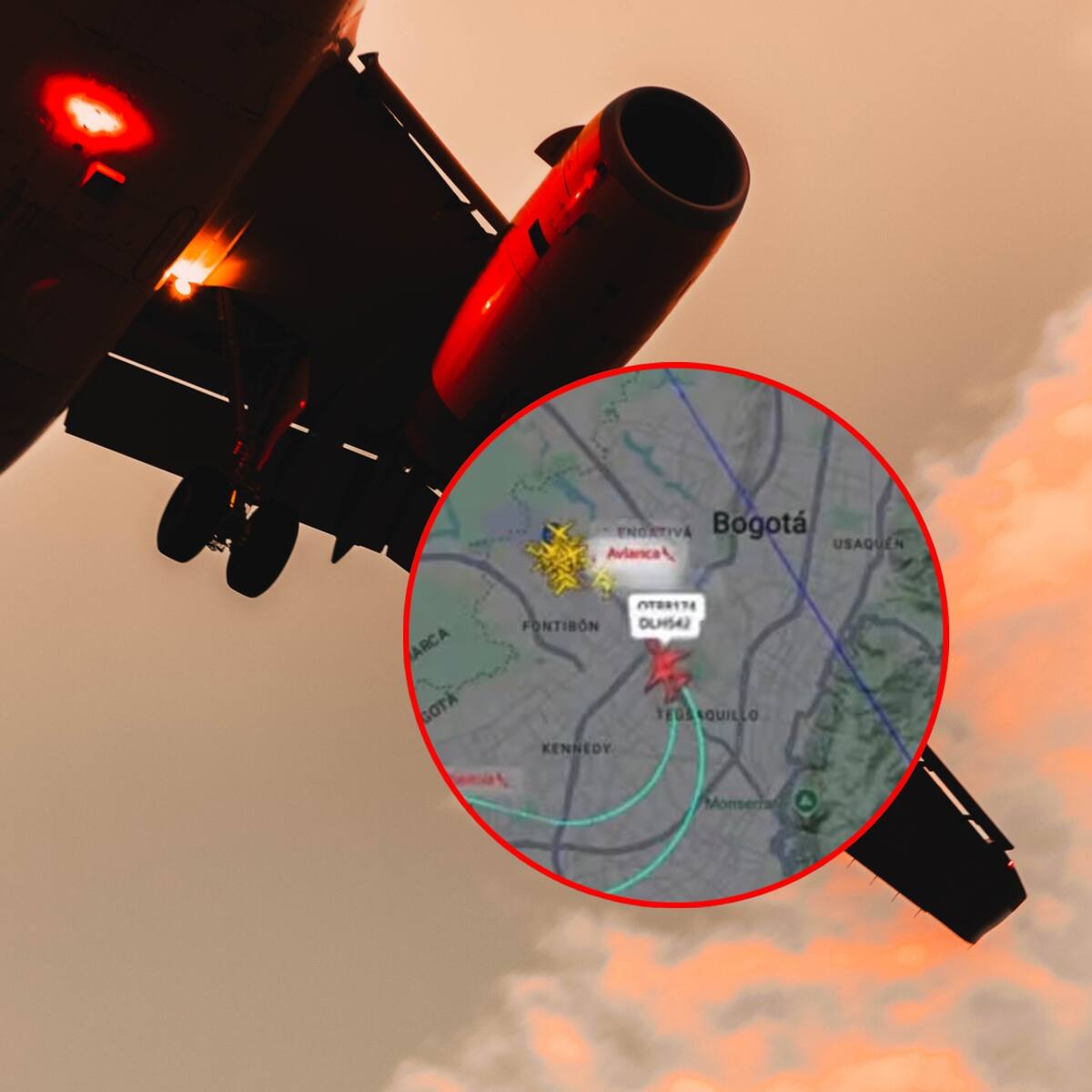 ¿Hubo riesgo real en incidente de aproximación de dos aviones sobre Bogotá? Experto lo explicó