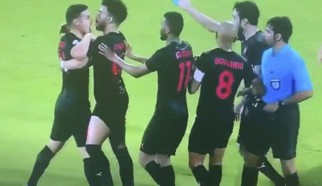 James Rodríguez con Al-Rayyan vs Al-Arabi en 2021
