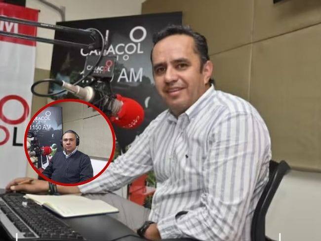 Gobernador del Quindío (foto grande- archivo Caracol Radio) y director CRQ (foto pequeña- ARchivo Caracol Radio)