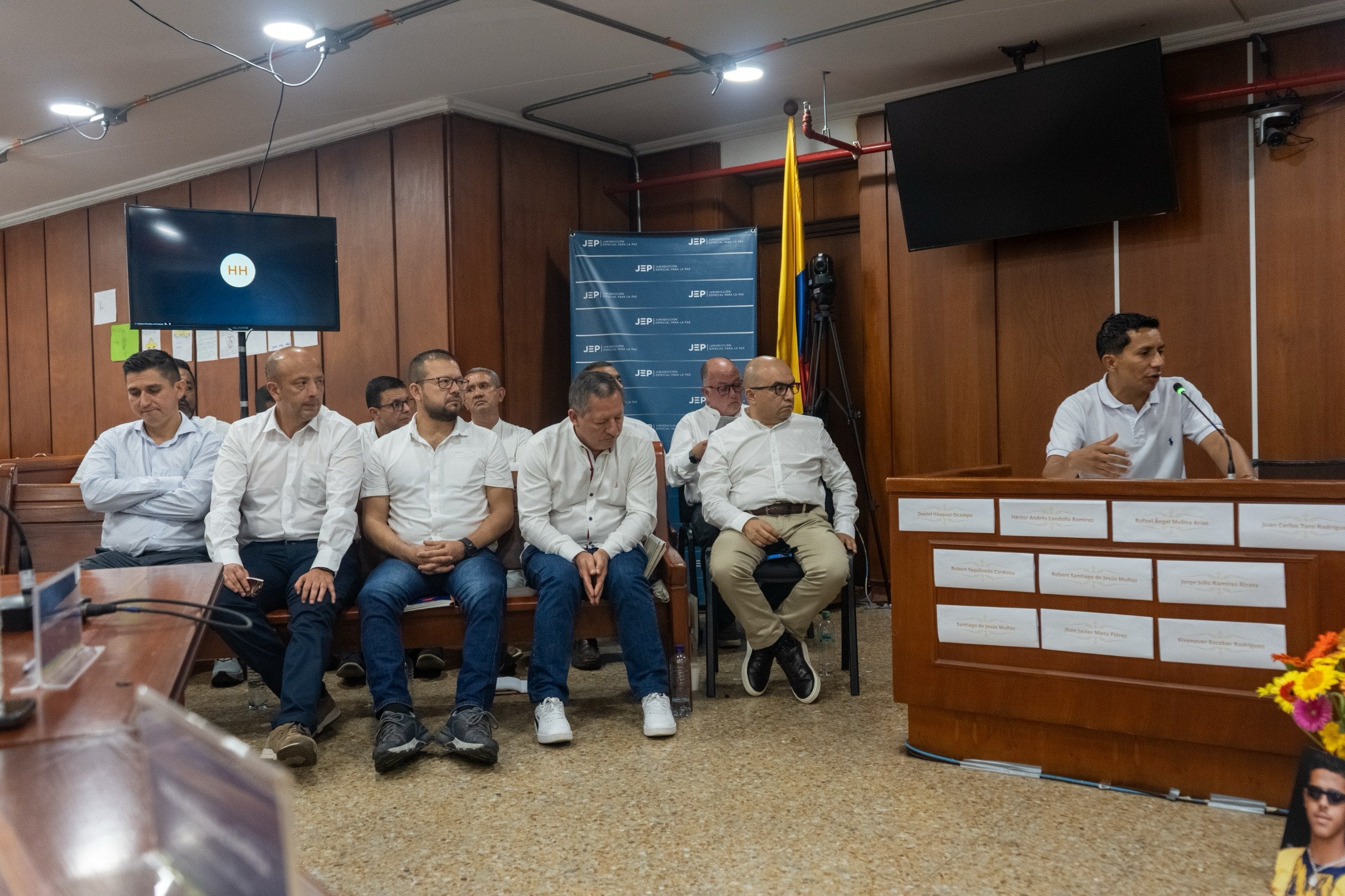 La JEP y la audiencia sobre falsos positivos en el Quindío. Foto Cortesía JEP