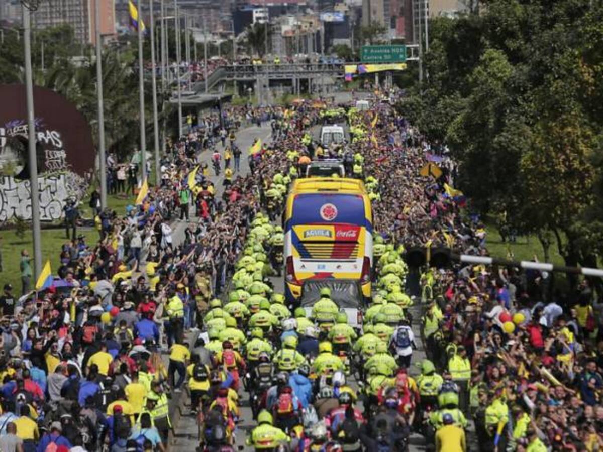 350.000 personas recibieron a la Selección Colombia en Bogotá