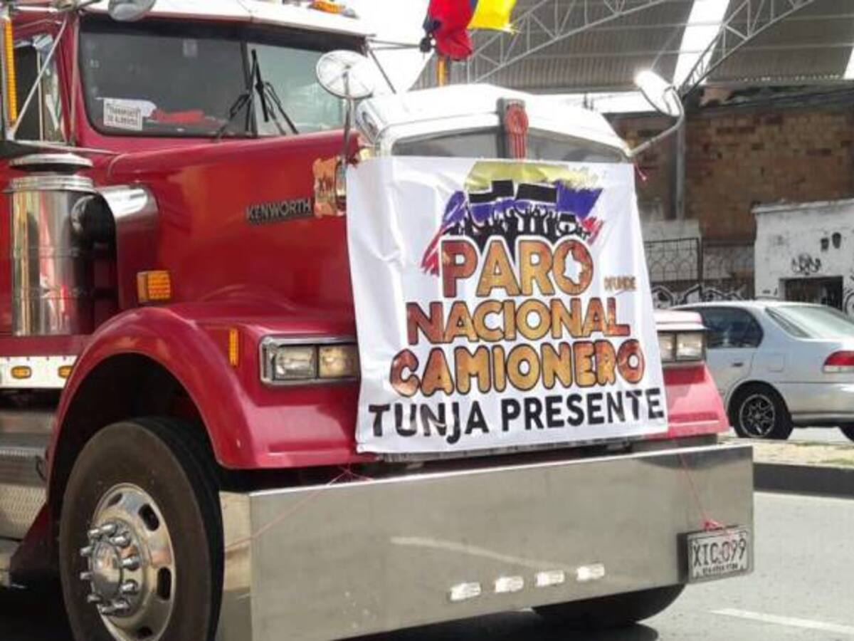 Estaría cerca el fin del paro camionero: Alfonso Medrano, líder de camioneros en paro en Boyacá