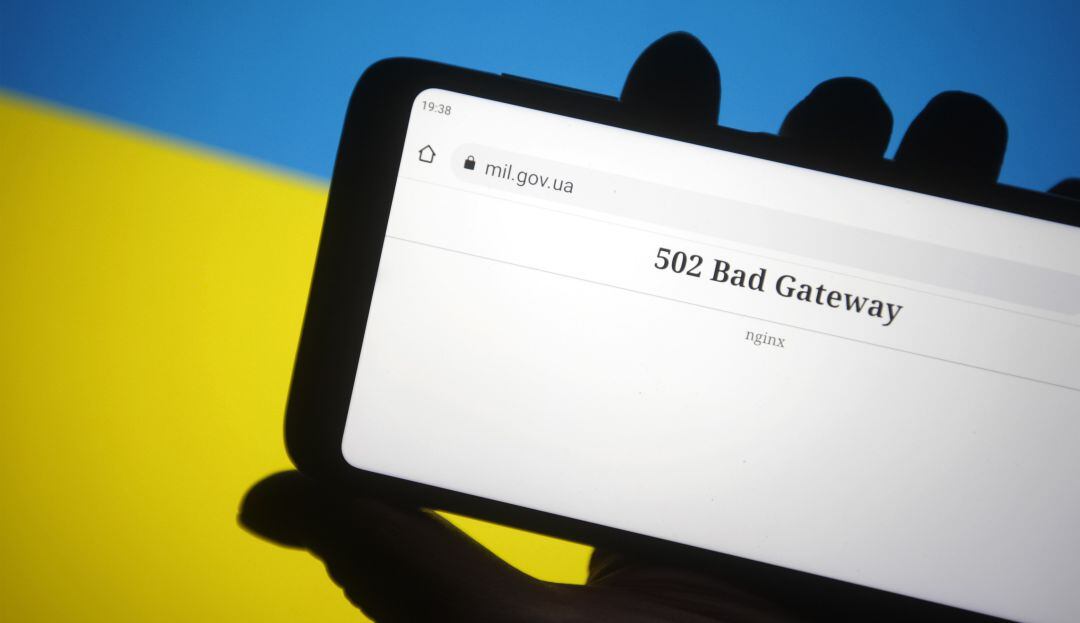 Fallo en el acceso a las páginas gubernamentales en Ucrania. 
