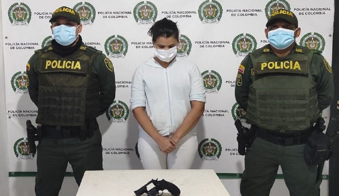 La mujer capturada por atacar a bala a un perro en Tubará, Atlántico.