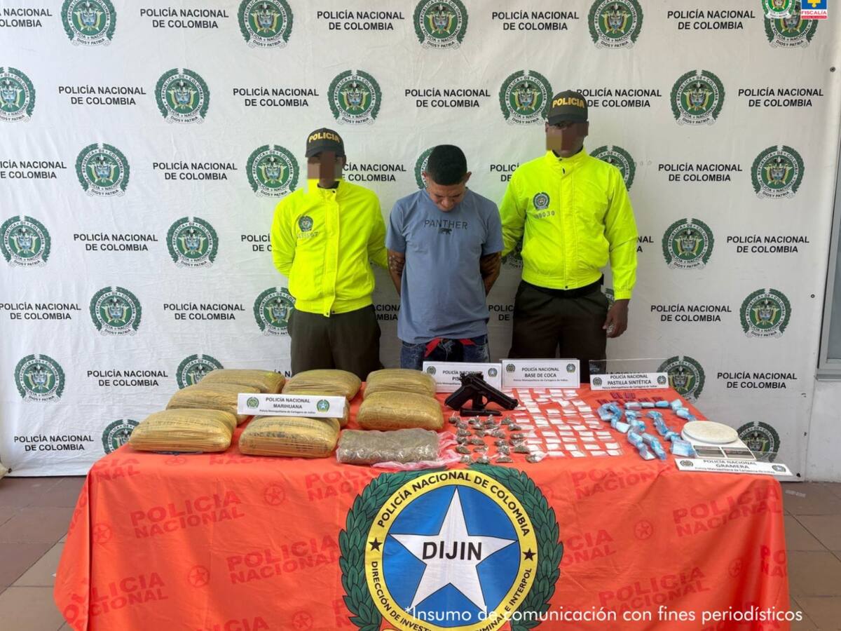 A la cárcel hombre que almacenaba drogas y armas de fuego en un inmueble en Cartagena