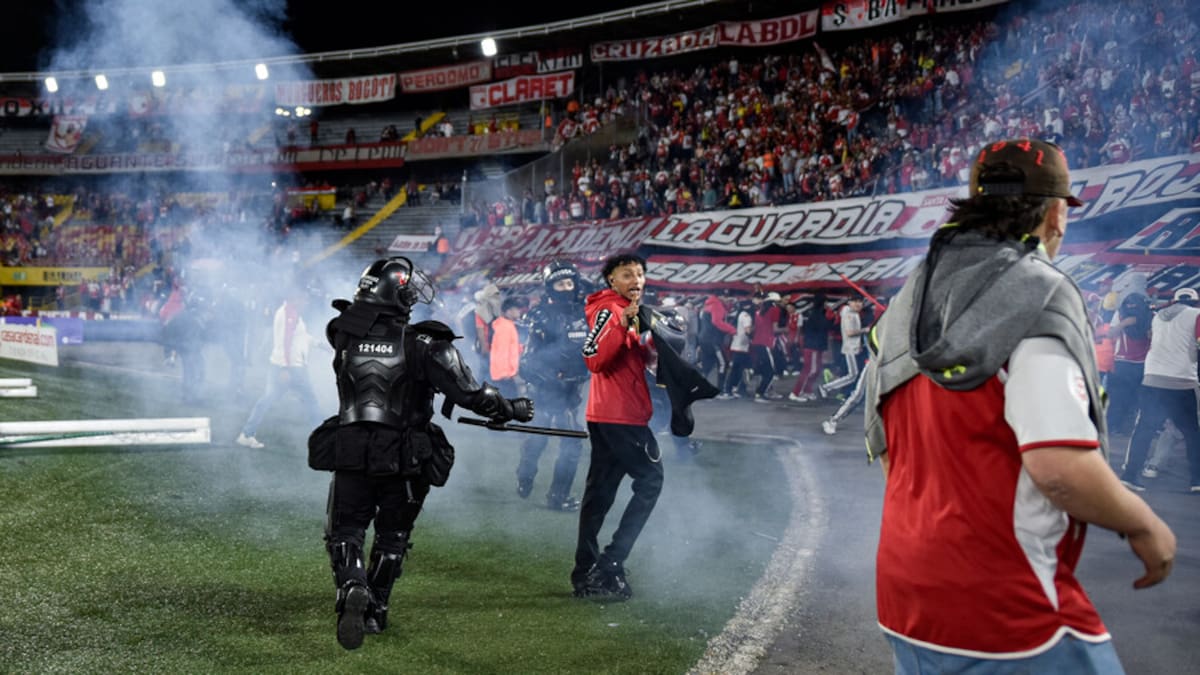 Oficial: Sanciones de Dimayor contra Santa Fe y América tras desmanes de hinchas en El Campín