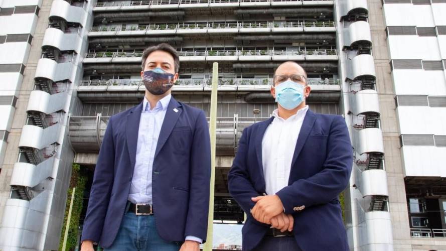 Daniel Quintero, alcalde de Medellín y Jorge Andrés Carrillo, gerente de EPM. Foto: EPM