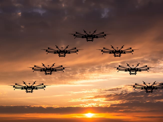 Imagen de referencia de drones. Fotos: Getty Images
