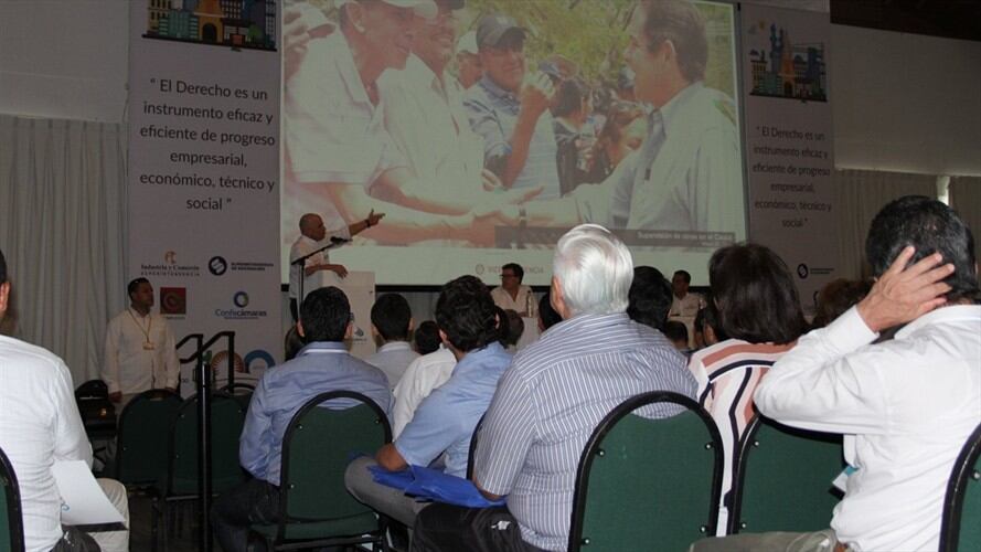 Congreso Internacional de Derecho Empresarial que se realiza en Cartagena. Foto: Leidys Riveros - W Radio