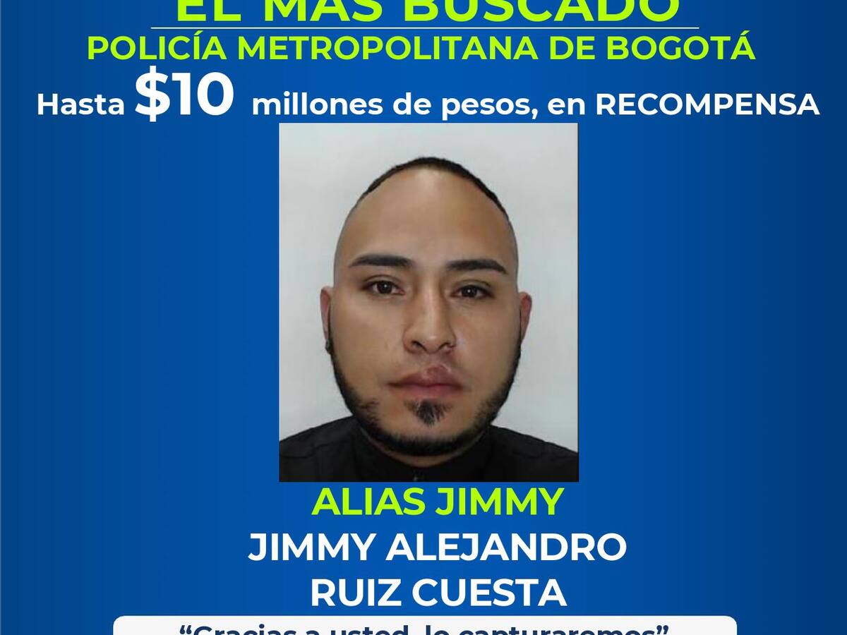 Millonaria recompensa para quien ayude a capturar a alias ‘Jimmy’