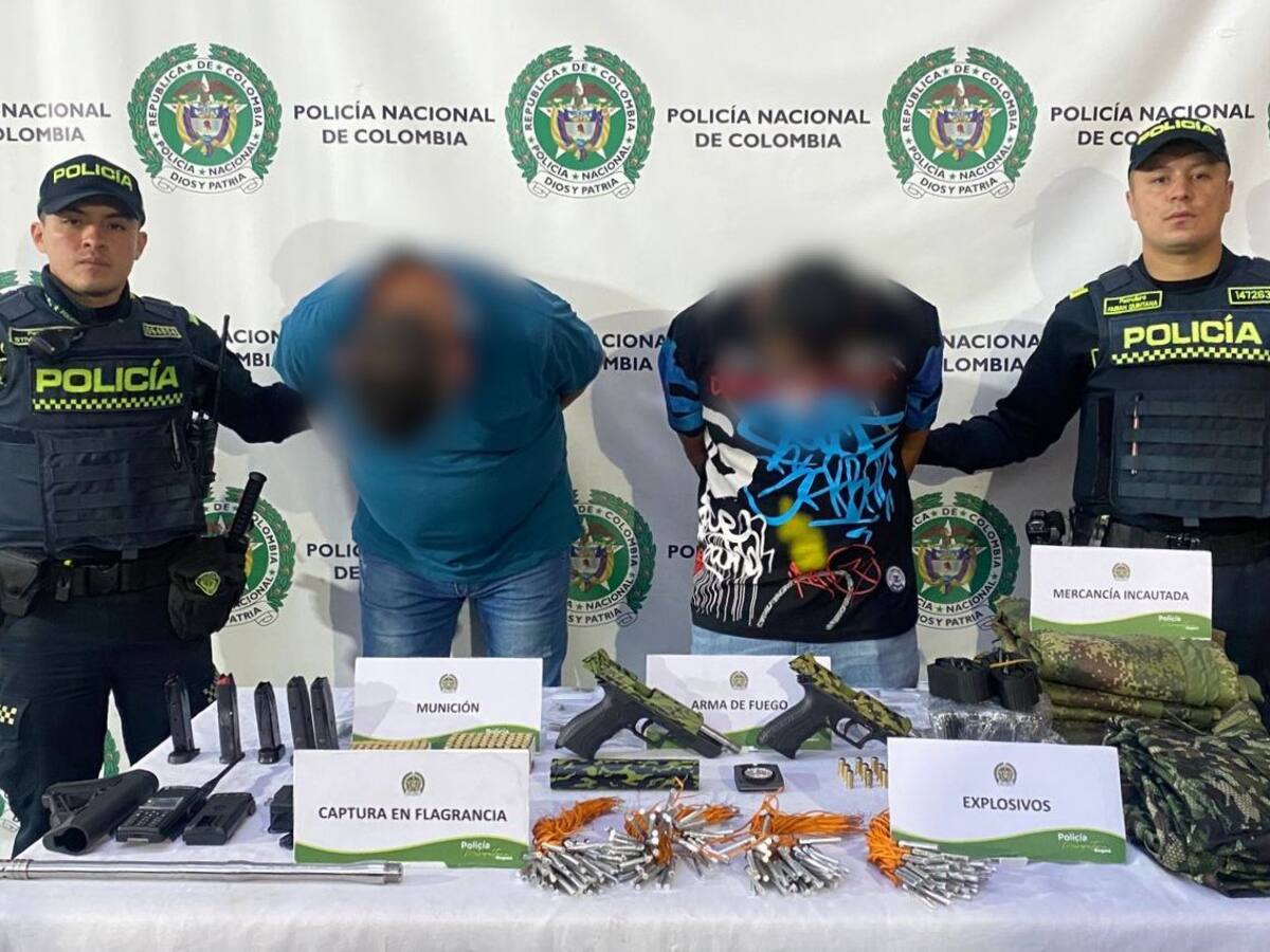 Policía de Bogotá recuperó armas militares que pretendían ser robadas